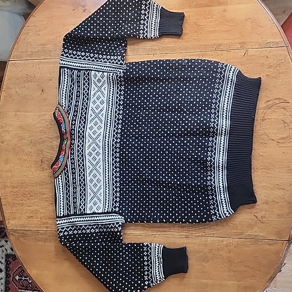 Vintage 90s wool Dale of Norway Scandinavian sweater 50 M L EUC - Picture 14 of 17